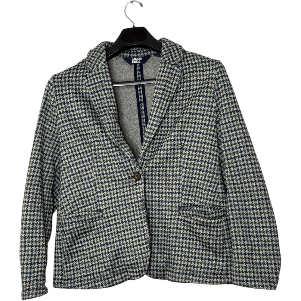 Lands' End houndstooth Jacket